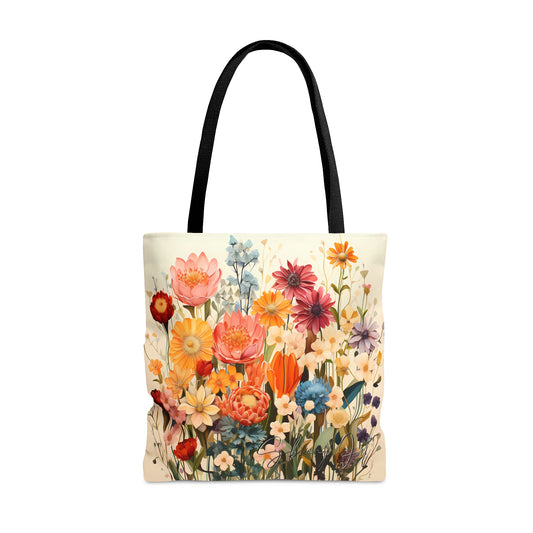 Tote bag for the flower artist lover oil painting inspired Water colour inspired design abstract art tote bag painting tote creative fashion