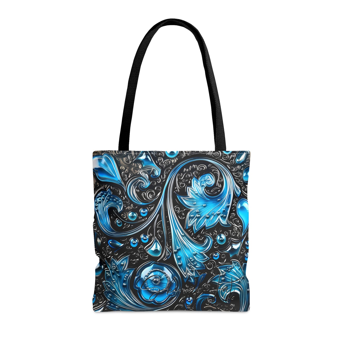 shoppers tote bag purple blue regal paisley inspired Watercolour design abstract art tote bag creative fashion gift for teen artist fashion