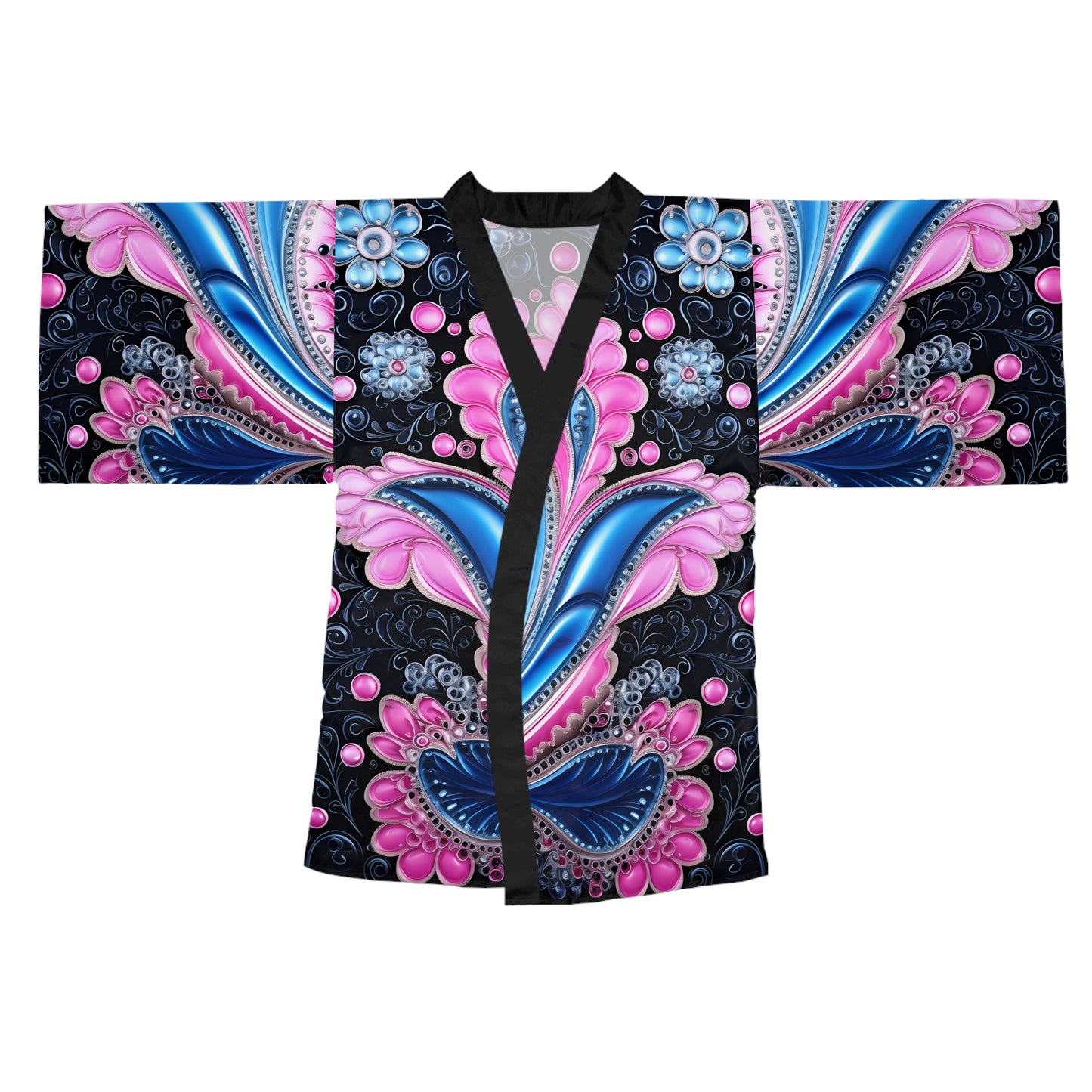 Womens kimono comfortable breathable paisley design leisure wear Spring kimono love of a regal spring Feminine wear casual womens wear