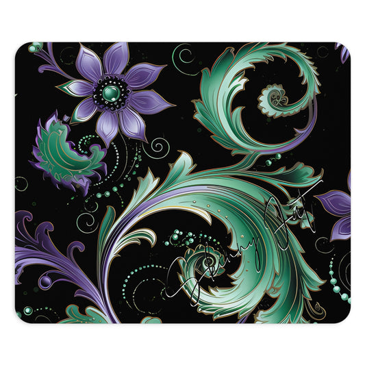 Mouse pad with Ai graphic printed image on circle style gift of Cosmic Creations AI-Infused Circle Mouse Pad gift Captivating Graphic Print