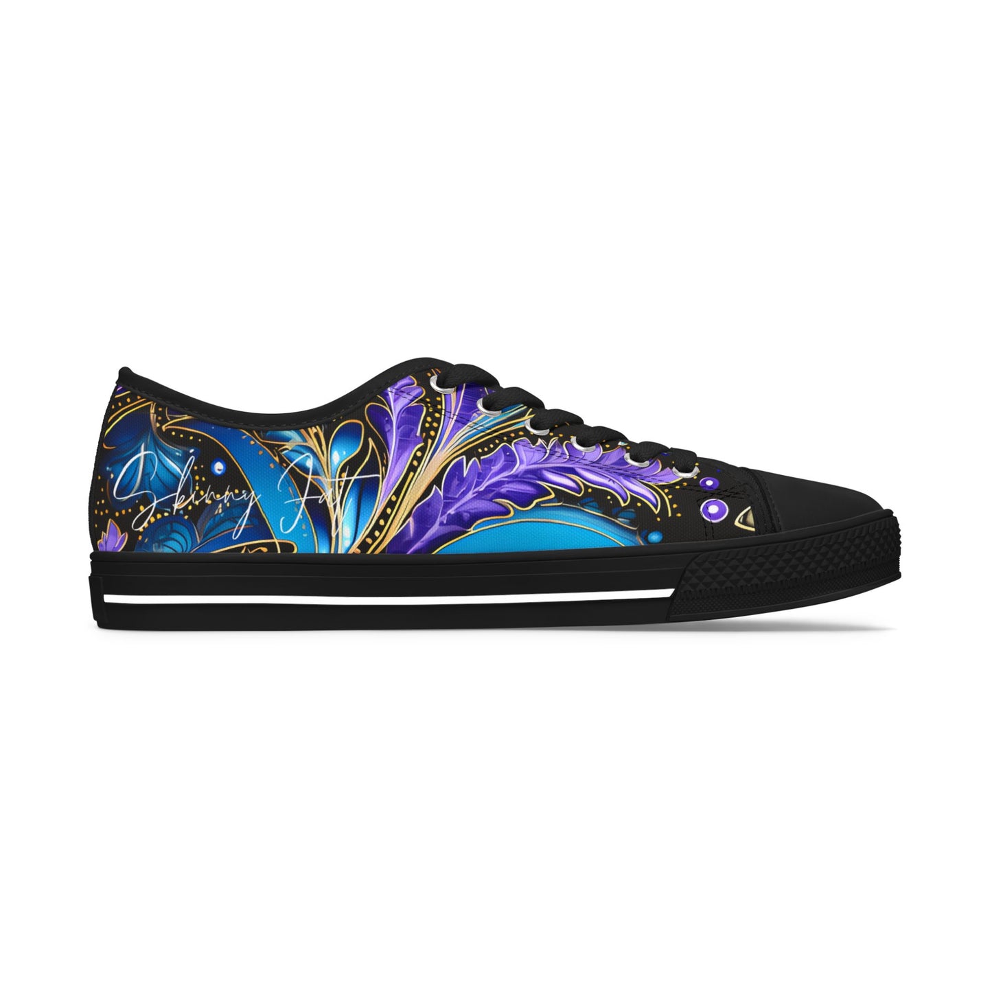 Womens Low Top abstract art print shoe low top abstract art shoes artistic sneaker abstract pattern unique footwear paisley abstract design