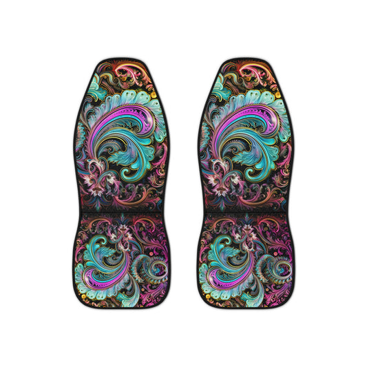 Car Seat Covers with a regal paisley twist Protect your seats with a stylish design made with Ai graphics