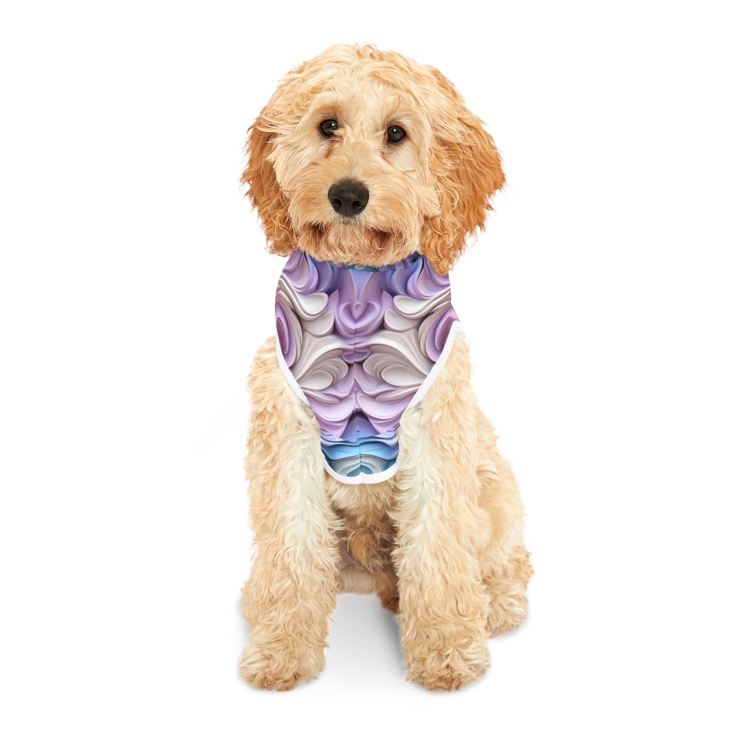 Pet hoodies printed with Ai graphics, polyester made light weight, cozy breathable pet apparel, stylish pet clothing, small pet grooming