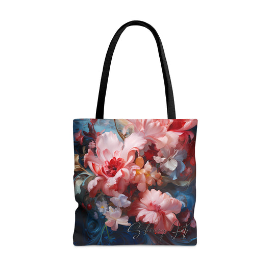 Tote bag for the flower artist lover oil painting inspired Water colour inspired design abstract art tote bag painting tote creative fashion