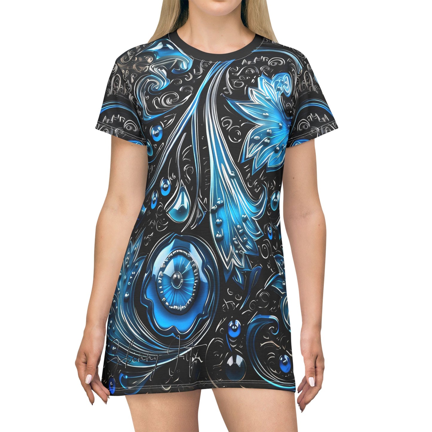 Dress T pjamas comfortable breathable paisley regal design leisure wear Spring T love of butterflies spring Feminine wear casual womens wear