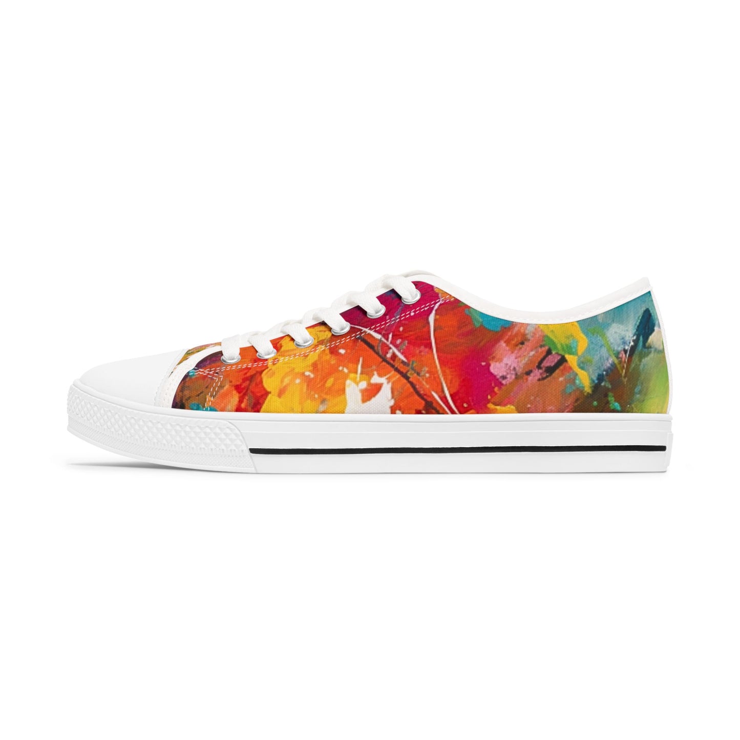 Women's Low Top, abstract art print shoe, low top abstract art shoes, artistic sneaker, abstract pattern, unique footwear, abstract design