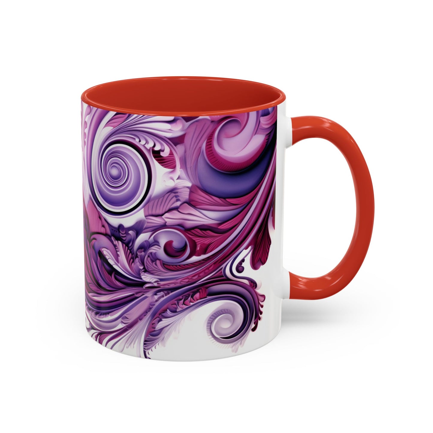 Coffee mug Paisley print ceramic Hot beverage casual soup cup keep the caffeine life alive with a morning drink of coffee regal style