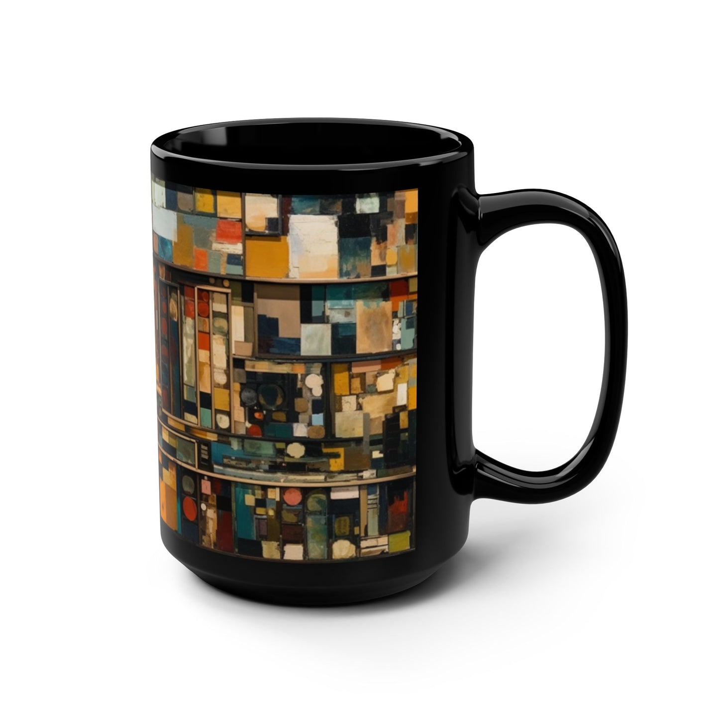 Ceramic coffee mug Ai image printed Hot beverage casual soup cup keeps the pride of Coffee alive with a morning cup of caffine Ai style 15oz