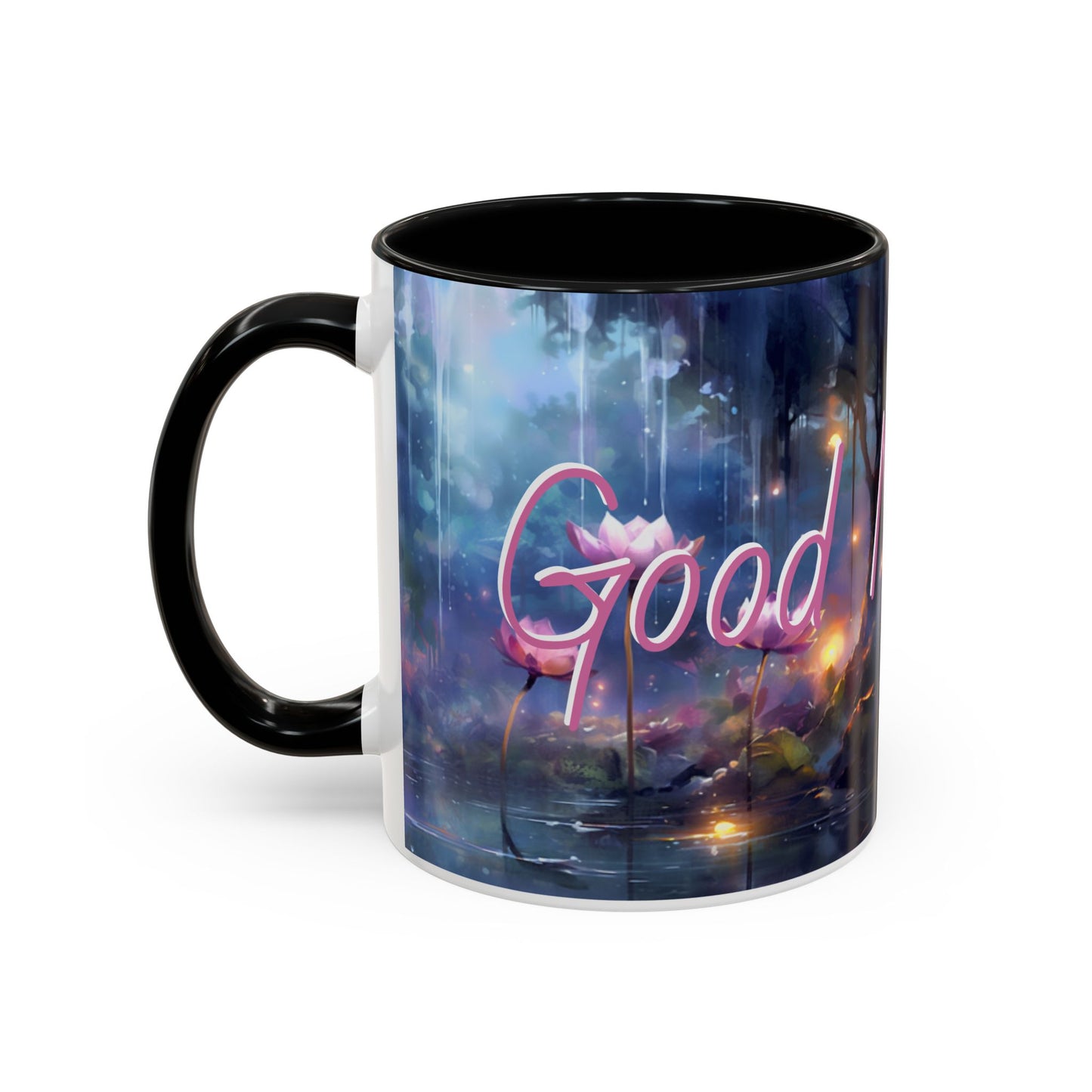 Flower print ceramic coffee mug Hot beverage casual soup mug keep the street life alive with a morning cup of coffee graffiti style 11oz