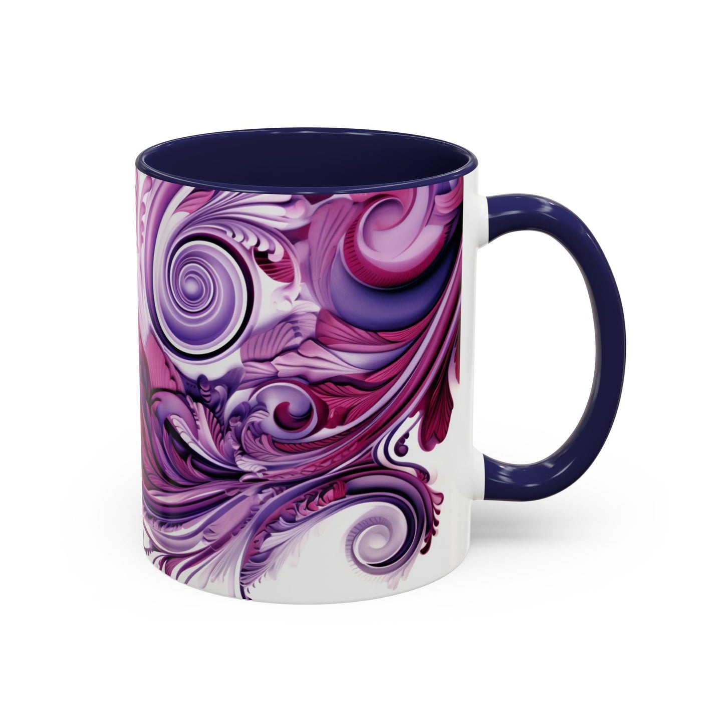 Coffee mug Paisley print ceramic Hot beverage casual soup cup keep the caffeine life alive with a morning drink of coffee regal style