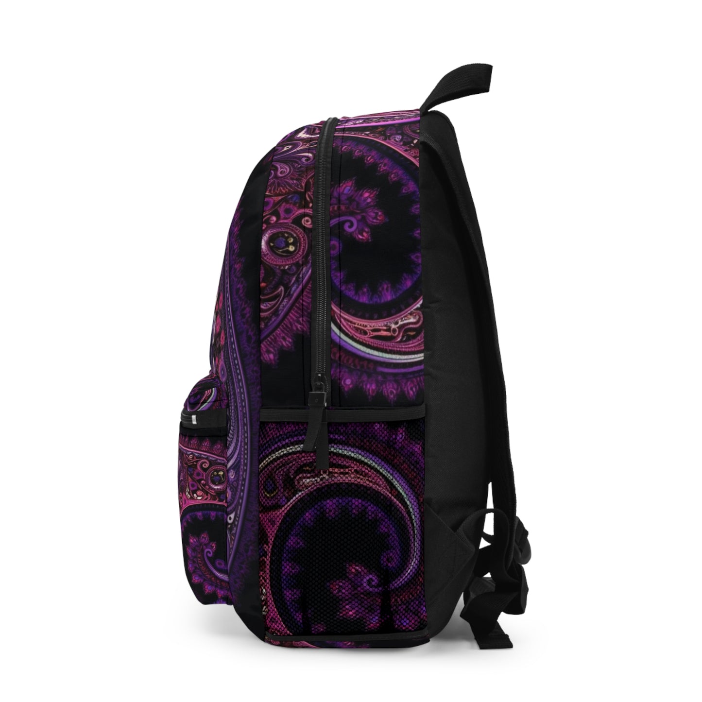 Student backpack bag paisley inspired Watercolour inspired design abstract art shoulder bag art tote creative fashion artist fashion makeup