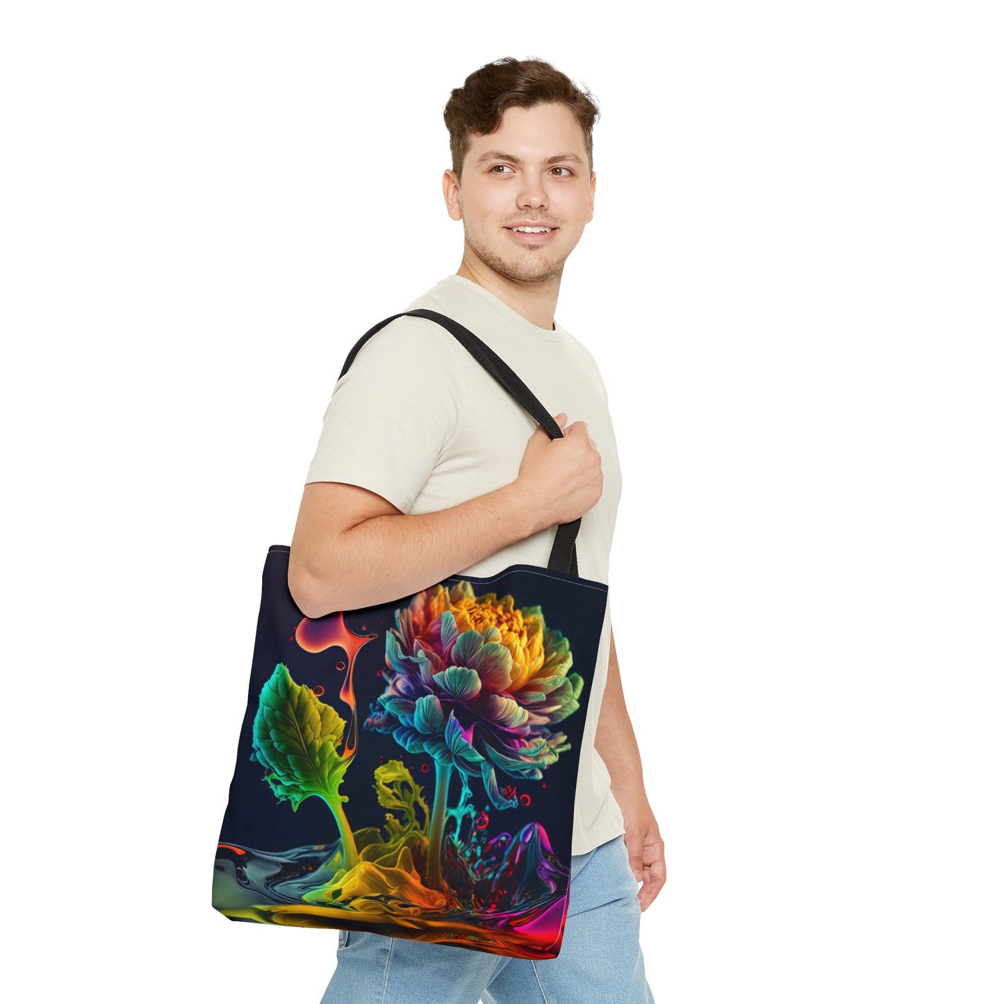 Artistic tote bag, oil painting inspired, Watercolor inspired design, abstract art tote bag, painting tote, creative fashion, artist fashion