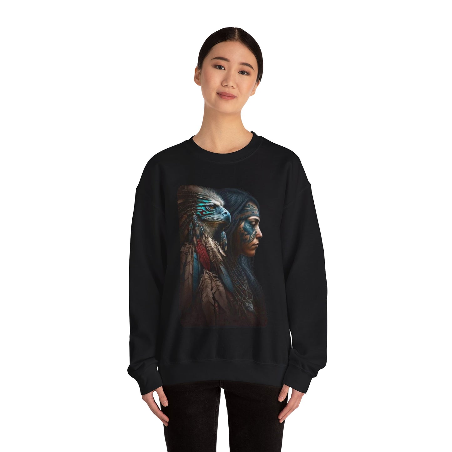 Crewneck Sweatshirt street art as a gift for anyone printed on a fashionable sweater back to school style sweat T