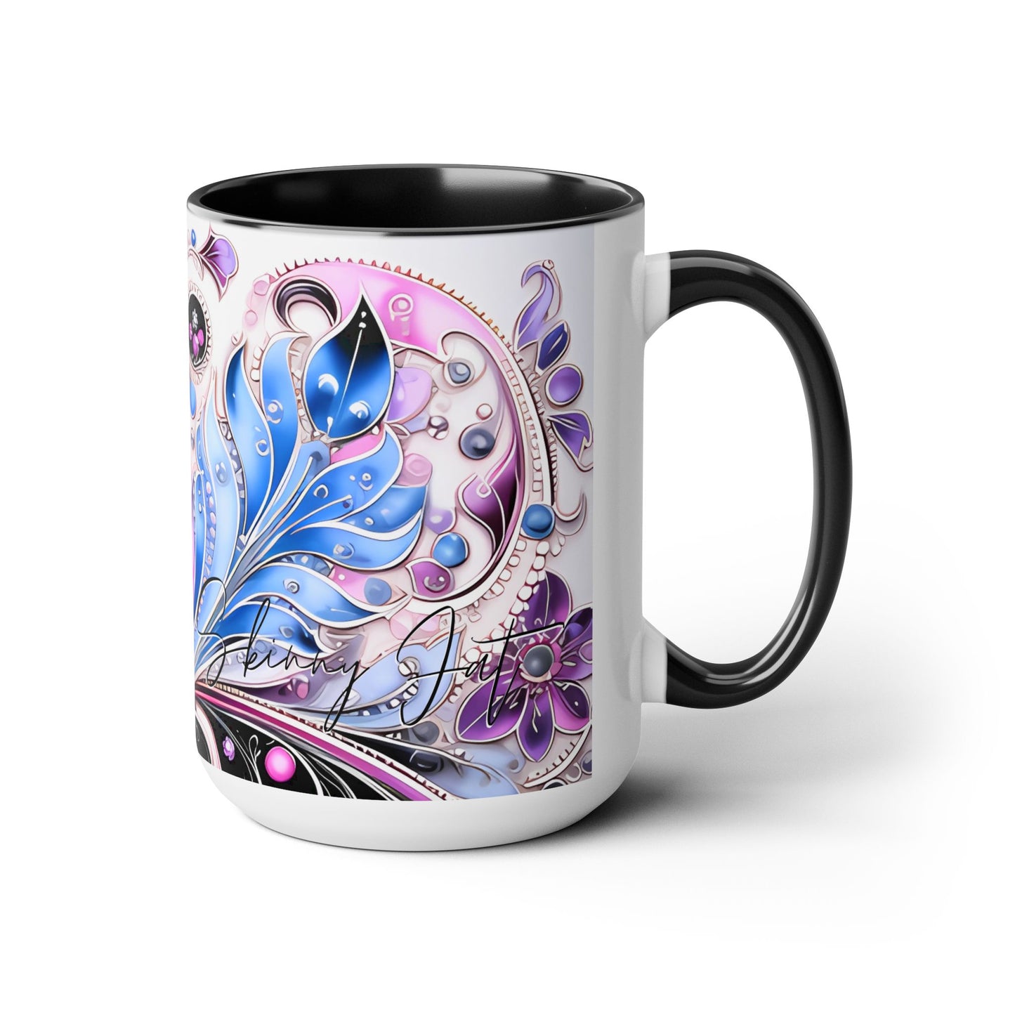 Ceramic coffee mug Ai image printed Hot beverage casual soup cup keeps the pride of Caffine alive with a morning cup of coffee Ai style 15oz