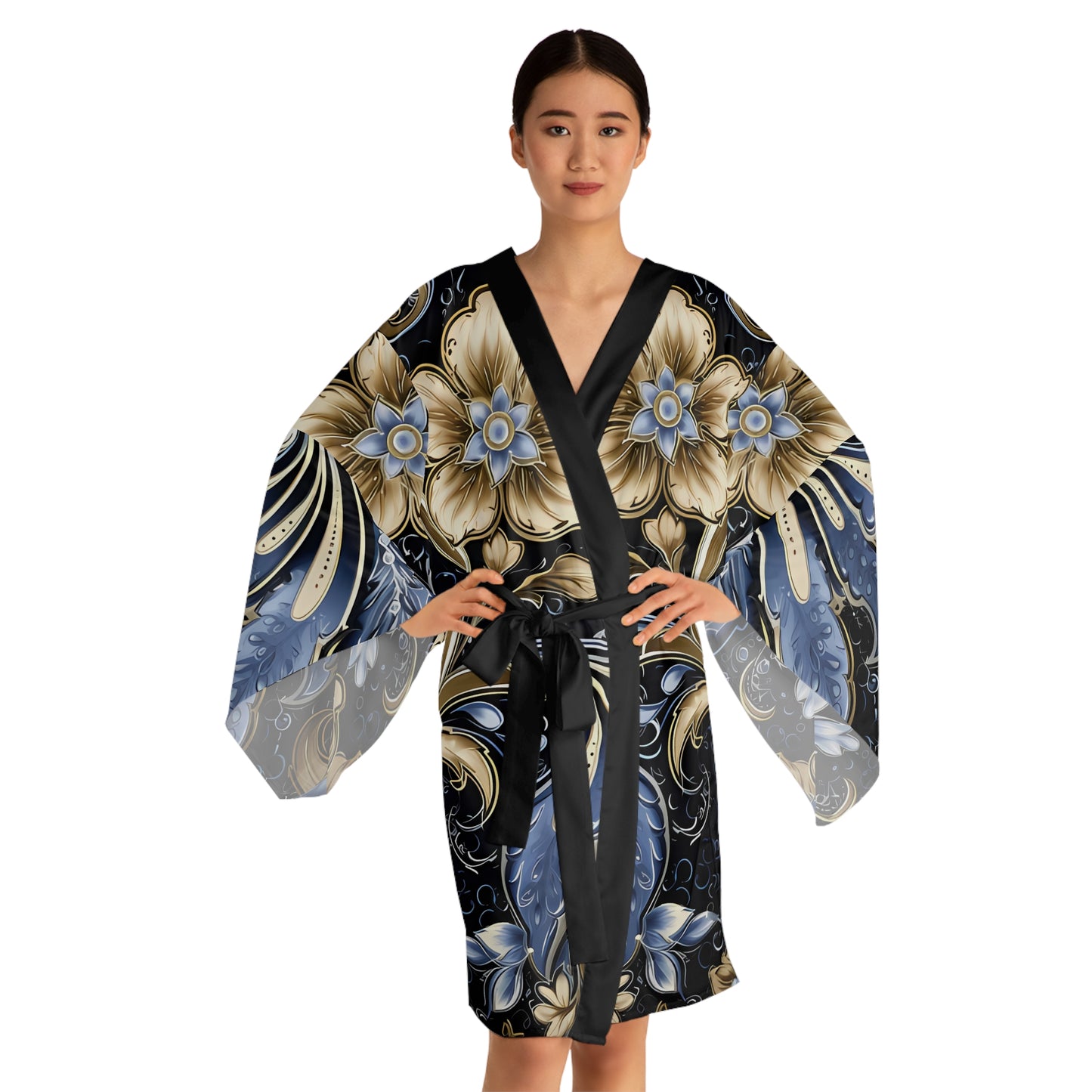 Womens kimono comfortable breathable paisley design leisure wear Spring kimono love of a regal spring Feminine wear casual womens wear