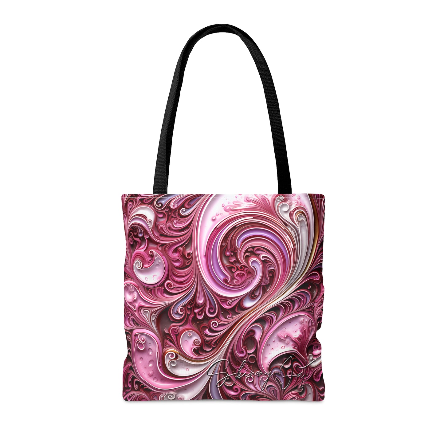 shoppers tote bag pink infusion regal paisley inspired Watercolour design abstract art tote bag creative fashion gift, teen artist fashion