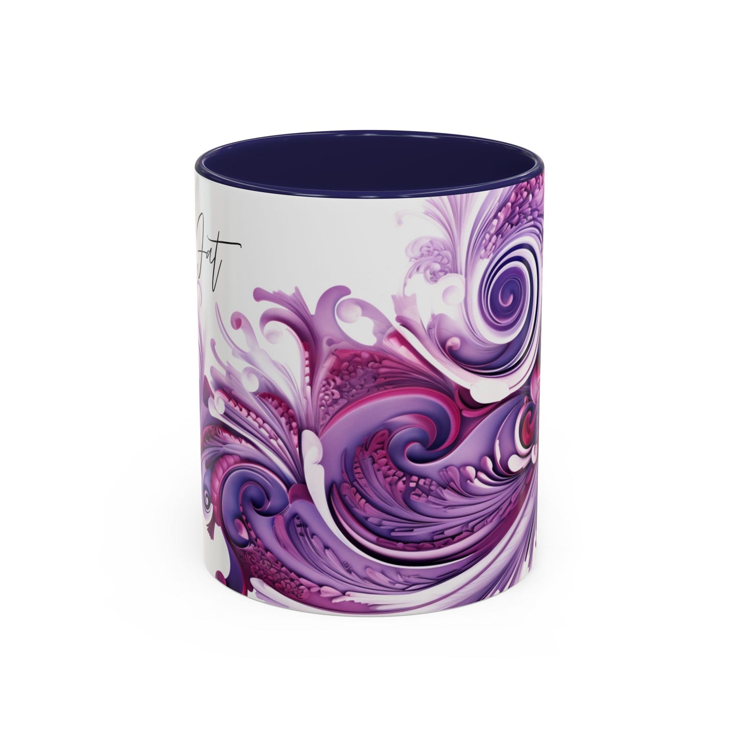 Coffee mug Paisley print ceramic Hot beverage casual soup cup keep the caffeine life alive with a morning drink of coffee regal style 11oz