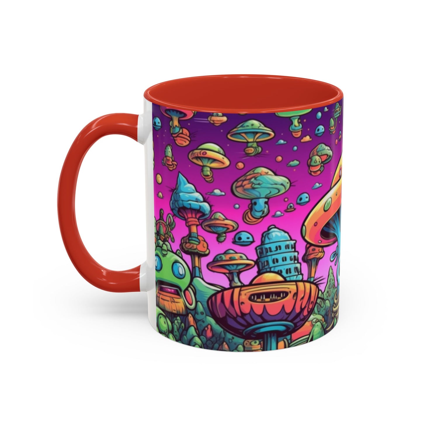 Graffiti print ceramic coffee mug Hot beverage casual soup mug keep the street life alive with a morning cup of coffee graffiti style 11oz