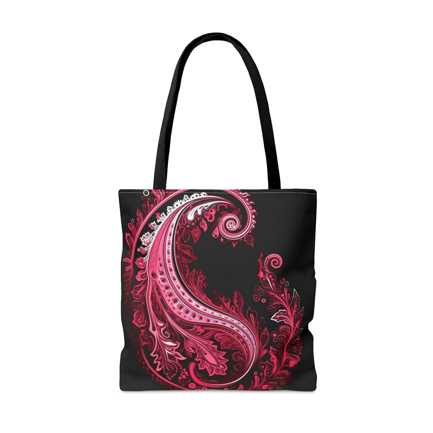 Tote bag with pink a paisley inspired Watercolour design abstract art tote bag painting tote creative fashion teen artist fashion