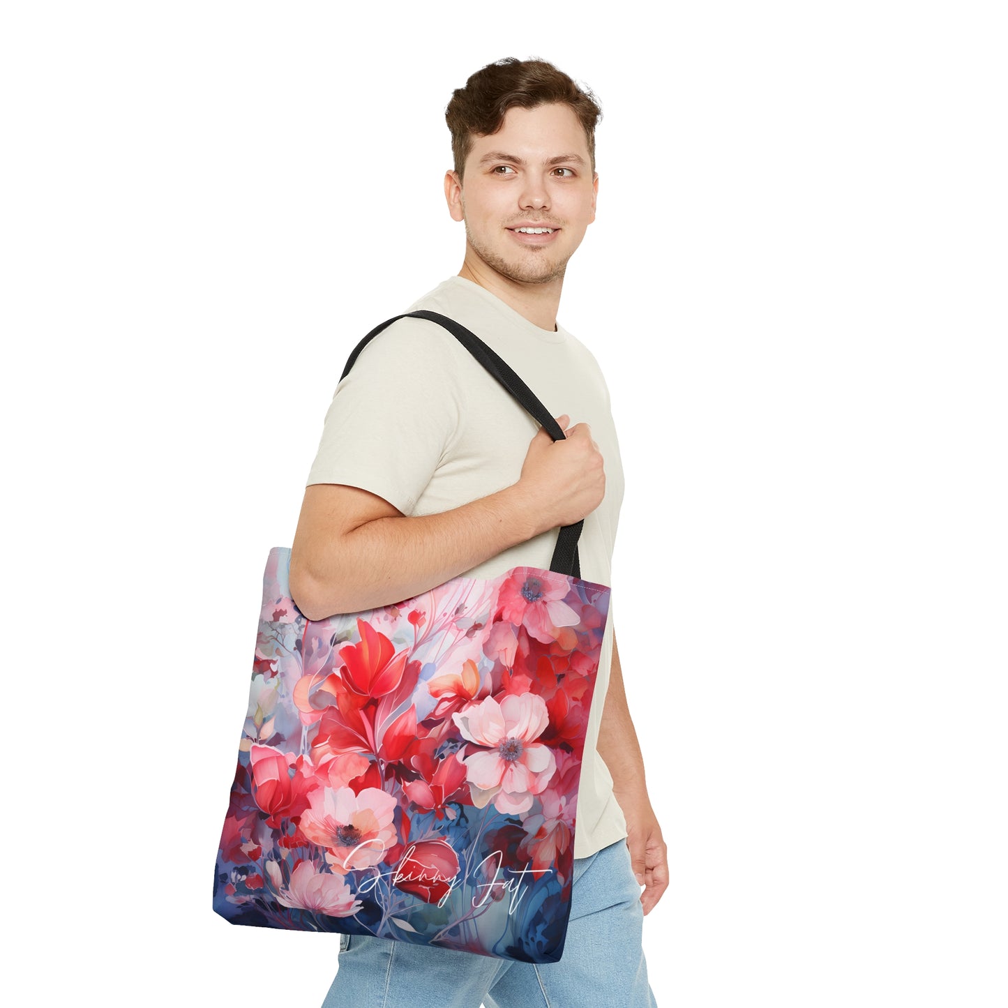 Tote bag for the flower artist lover oil painting inspired Water colour inspired design abstract art tote bag painting tote creative fashion