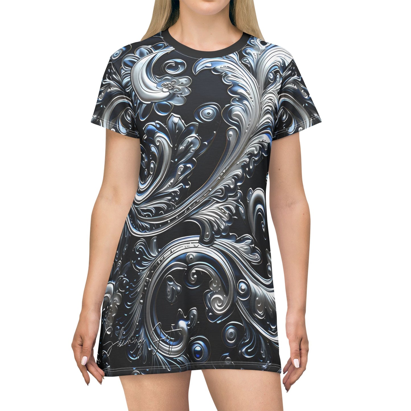 Dress T pjamas comfortable breathable paisley regal design leisure wear Spring T love of butterflies spring Feminine wear casual womens wear