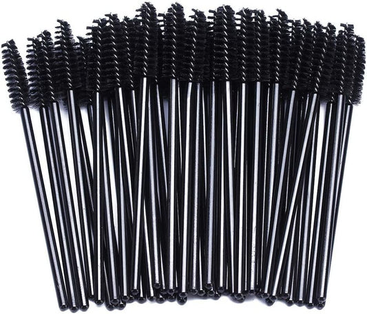 BTYMS 100 Pcs Disposable Eyelash Brush Spoolies Brush Mascara Applicator Lash Wand Lashes Brush Eyebrow Spooly for Extension