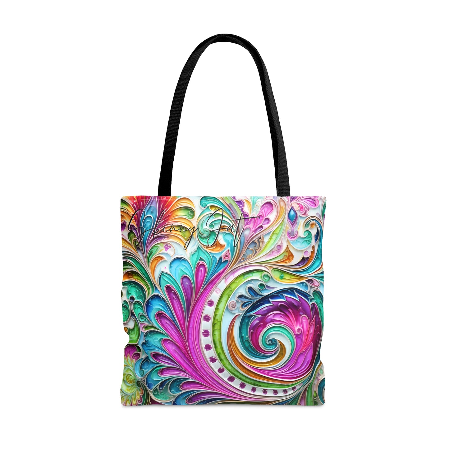 Artistic tote bag pink paisley inspired Watercolour design abstract art tote bag painting tote creative fashion teen artist fashion