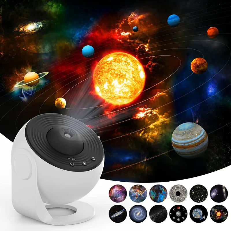 Night Light Galaxy Projector Starry Sky Projector 360 Rotate Planetarium Lamp for Kids Bedroom Valentines Day Gift Wedding Deco