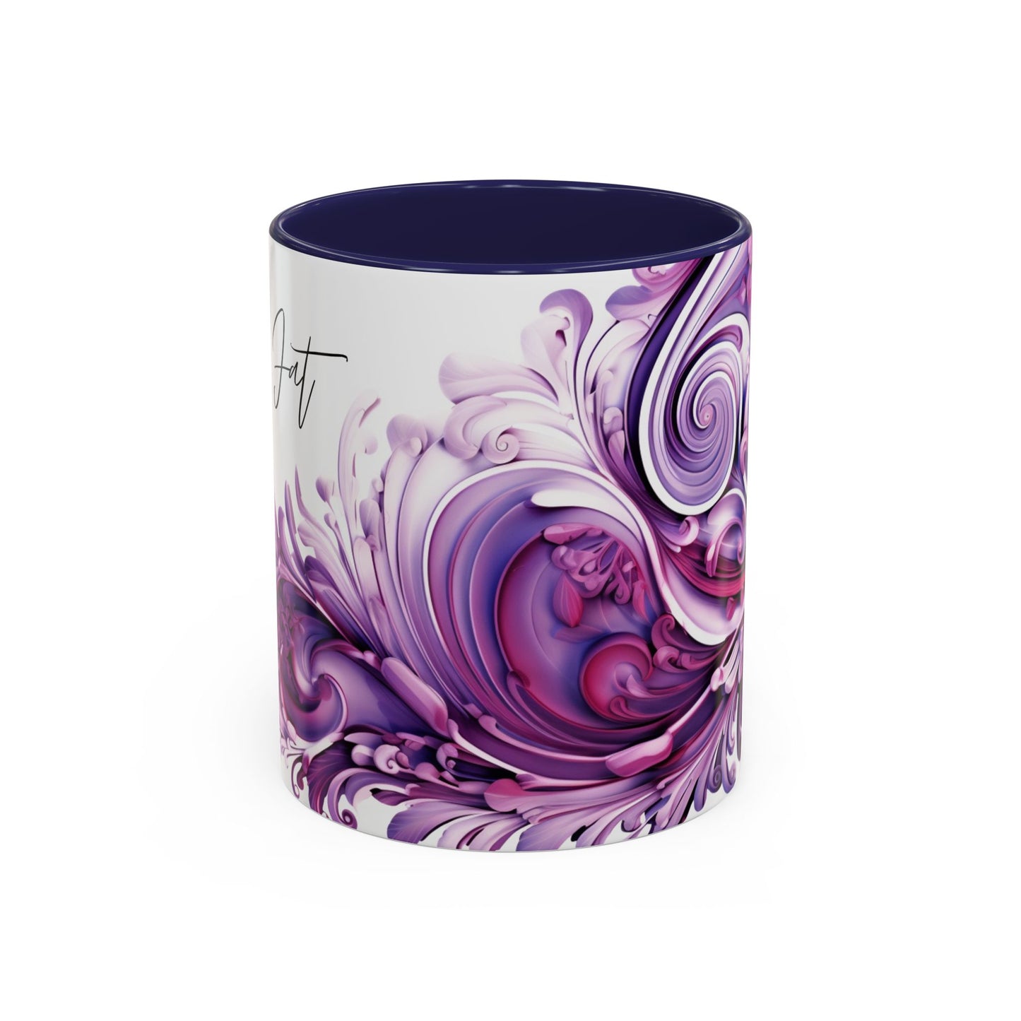 Coffee mug Paisley print ceramic Hot beverage casual soup cup keep the caffeine life alive with a morning drink of coffee regal style 11oz