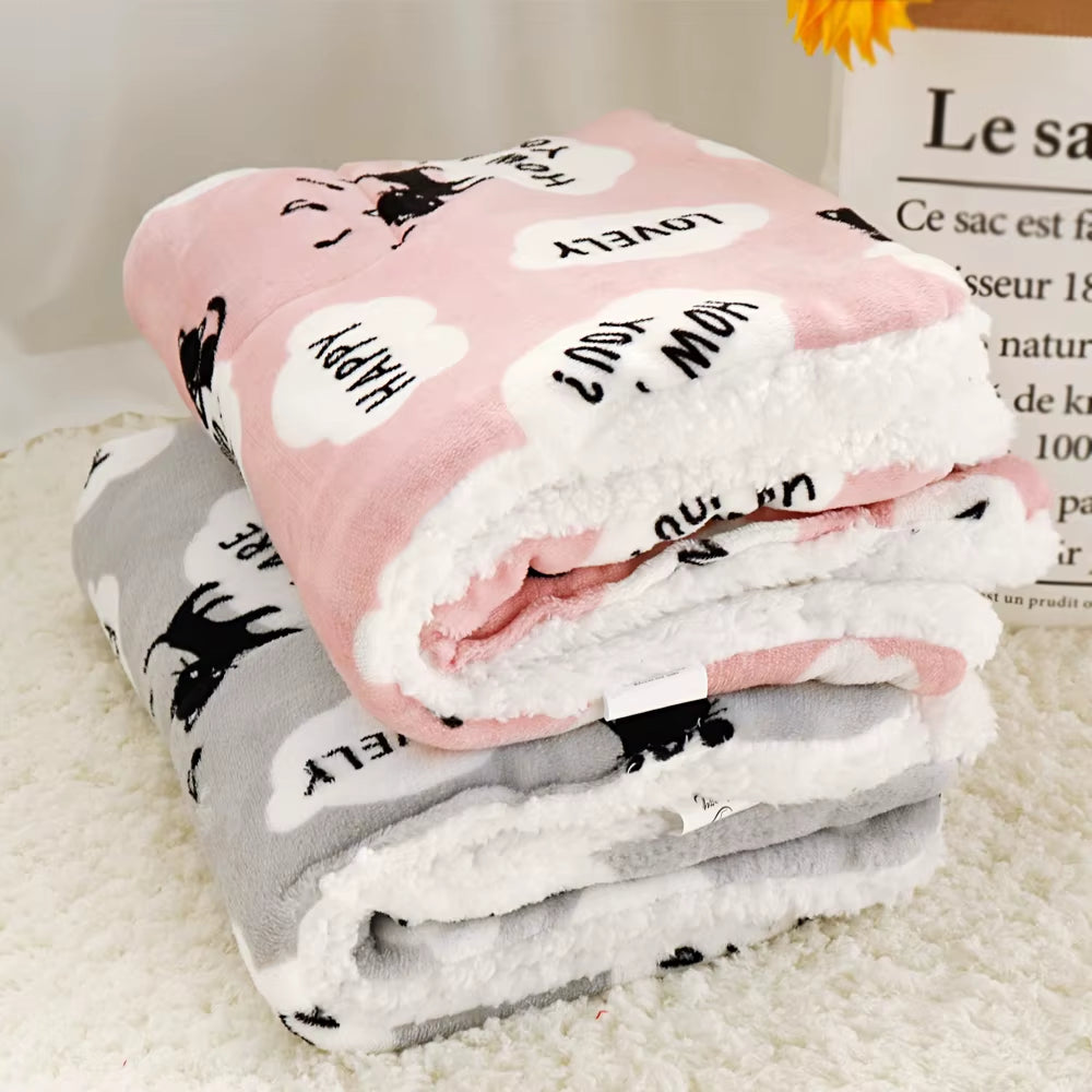 Fleece Cat Bed Mat Pet Bed Mat New Pet Soft Dog Cat Blanket Winter Foldable Pet Cushion Soft Warm Sleep Mat Cat Supplies