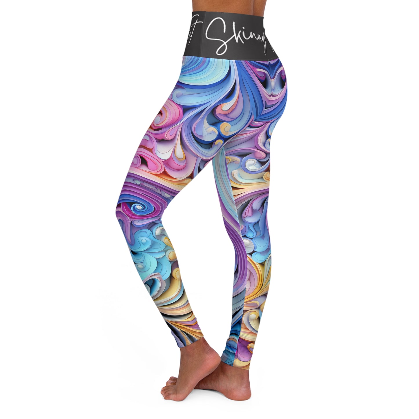 High Waisted Yoga Leggings (AOP)