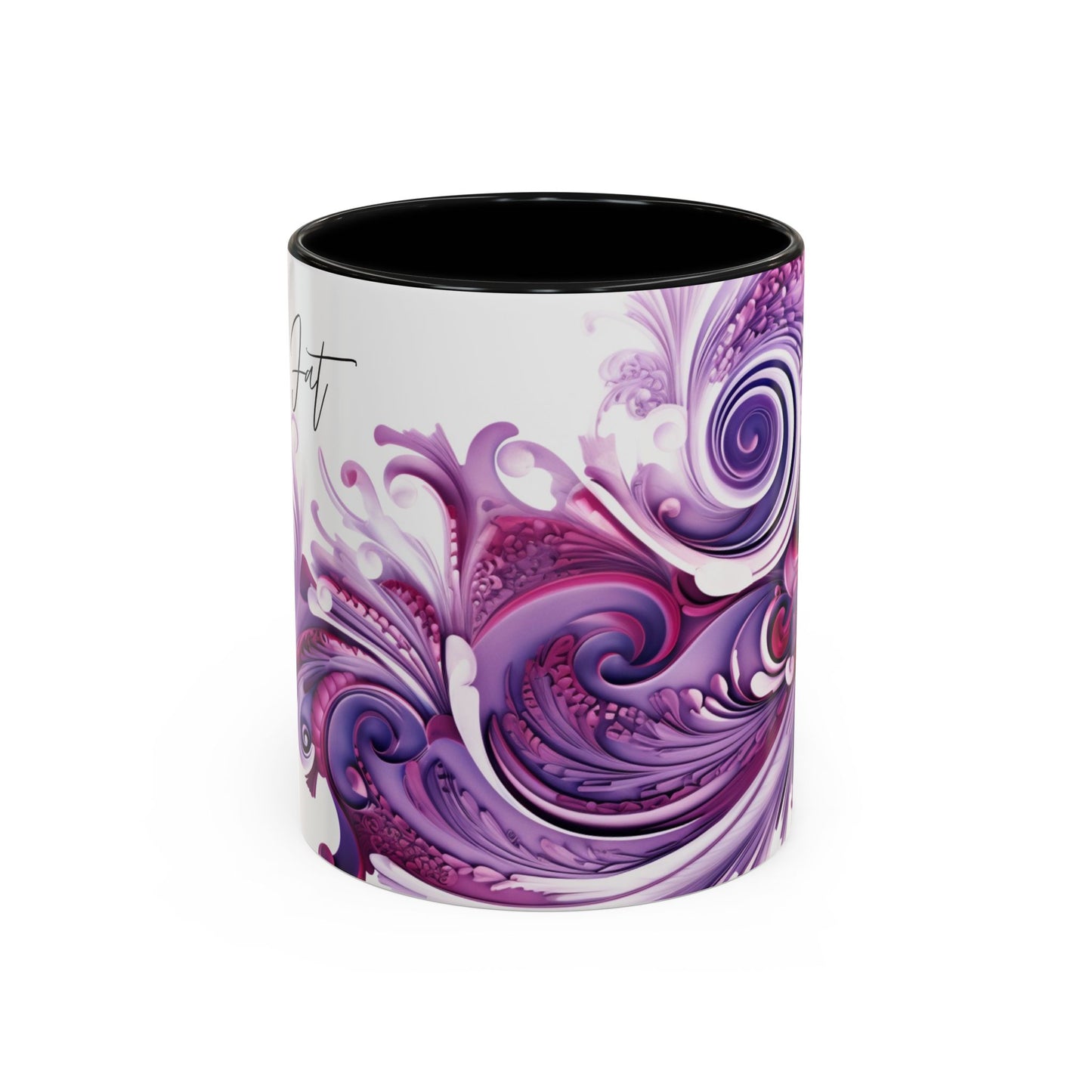 Coffee mug Paisley print ceramic Hot beverage casual soup cup keep the caffeine life alive with a morning drink of coffee regal style 11oz