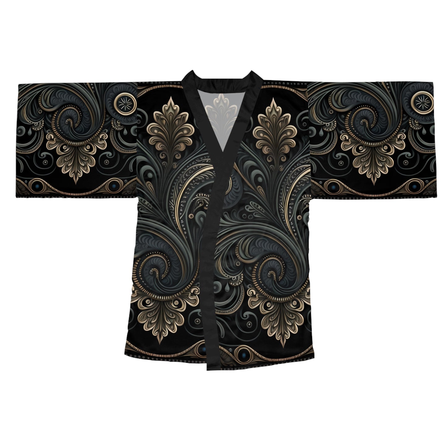 Womens kimono comfortable breathable paisley design leisure wear Spring kimono love of a regal spring Feminine wear casual women's wear