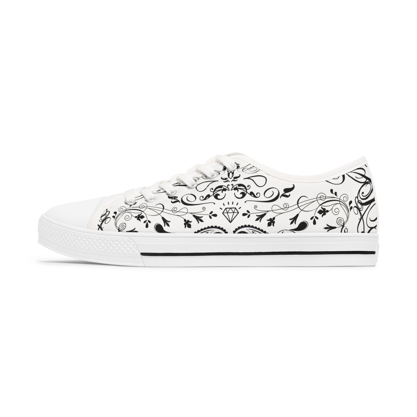 Women's Low Top Sneakers, cool girl shoes, gangster chick shoes, paisley shoes, graphic designer shoes, street art shoes, spring shoes