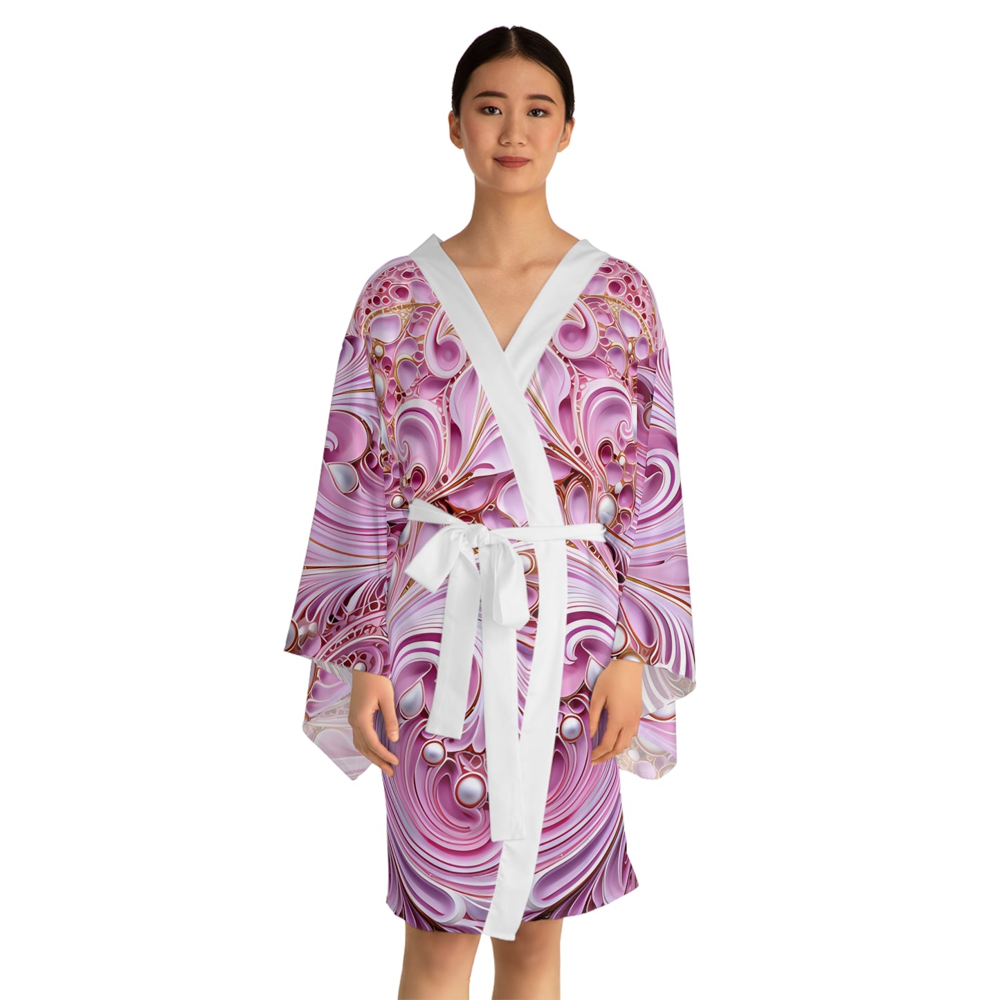 Womens kimono comfortable breathable paisley design leisure wear Spring kimono love of a regal spring Feminine wear casual womens wear