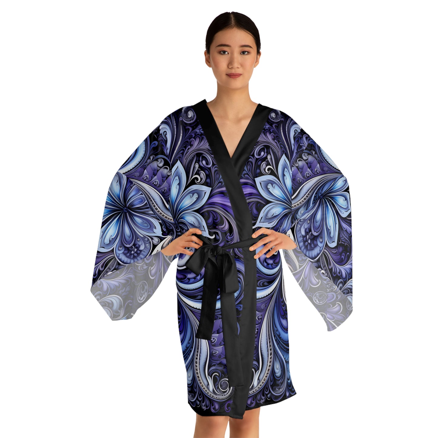 Womens kimono boho cover up breathable summer fashion light weight bohemian chic outer wear, lounge wear wrap japanese style cardigan