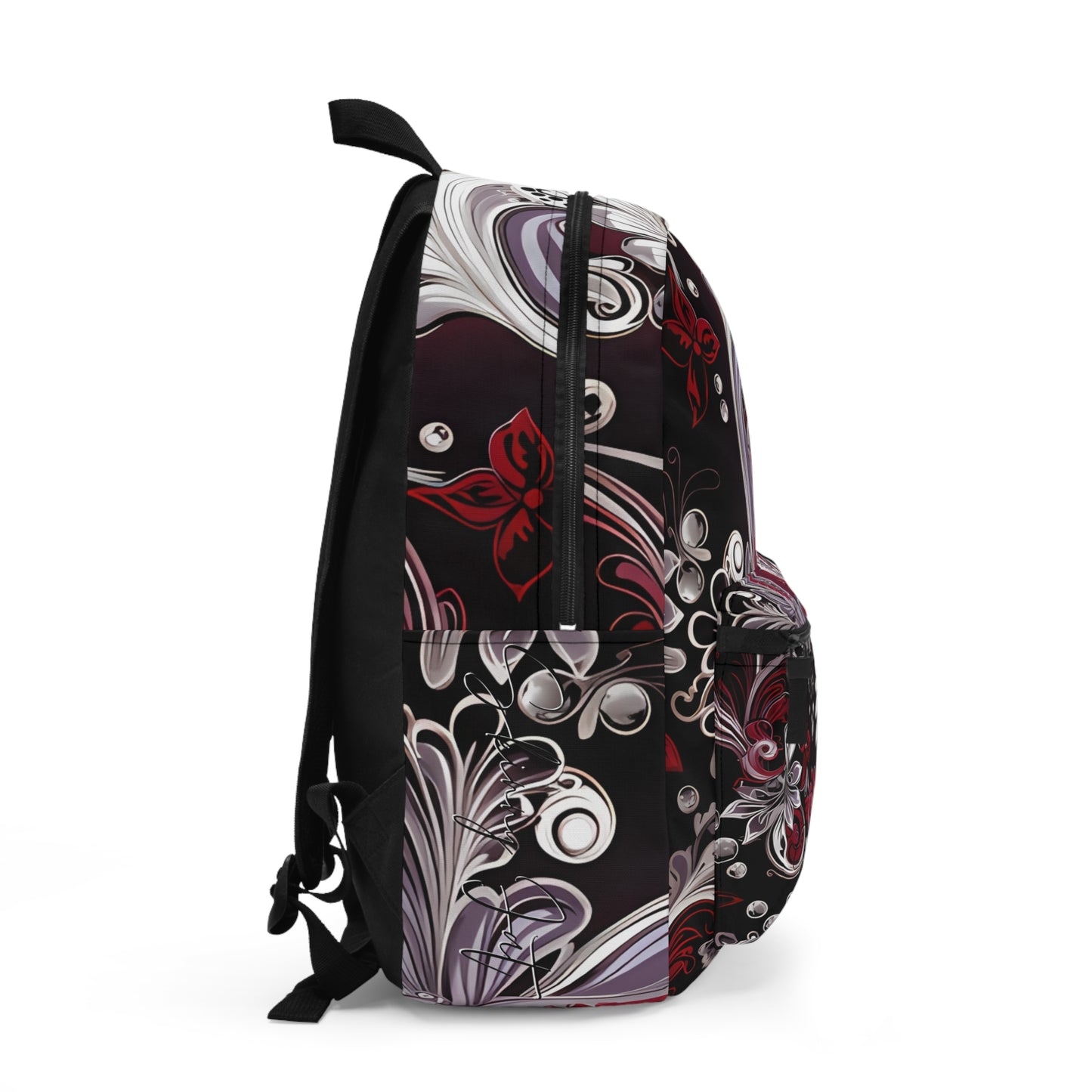 Student backpack bag paisley inspired Watercolour inspired design abstract art shoulder bag art tote creative fashion artist fashion makeup