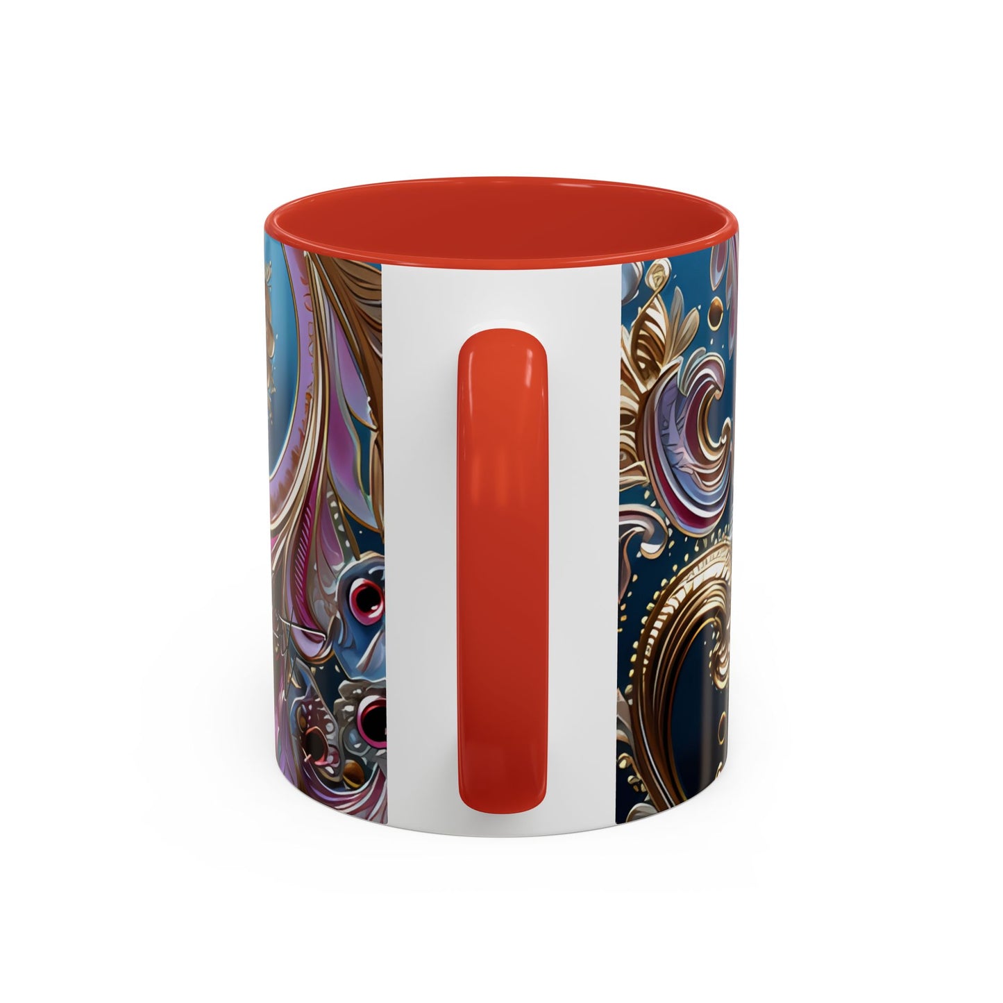 Ceramic coffee mug Ai image printed Hot beverage casual soup cup keeps the pride of Caffine alive with a morning cup of coffee Ai style 11oz