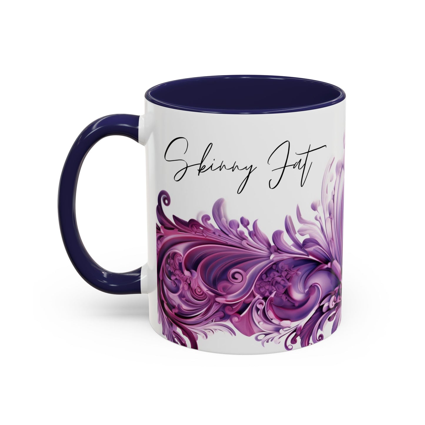 Coffee mug Paisley print ceramic Hot beverage casual soup cup keep the caffeine life alive with a morning drink of coffee regal style 11oz