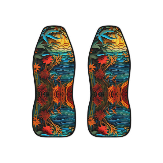 Car Seat Covers with a floral twist Protect your seats with a stylish design made with Ai graphics