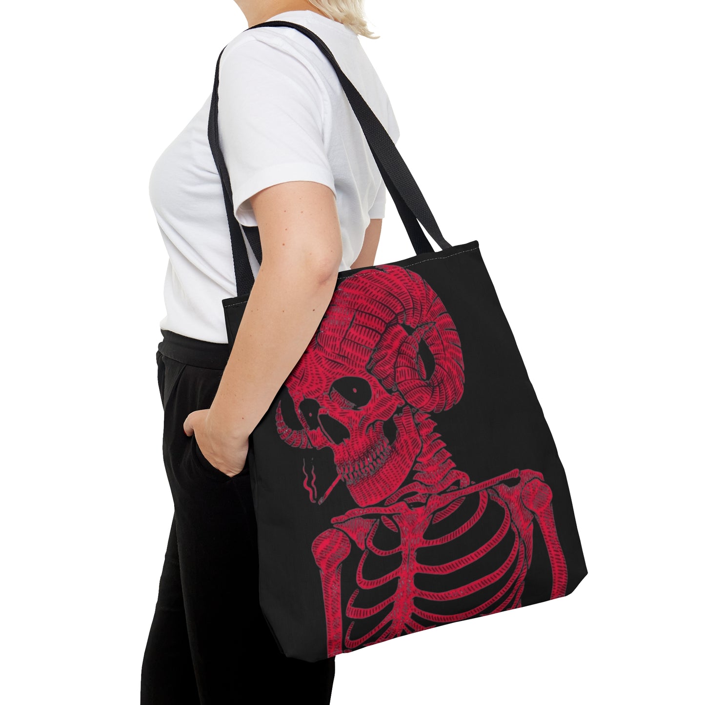 Gothic tote bag ai graphic inspired snack pack tote stylish tote bag for travel cool shopping bag casual carrying tote