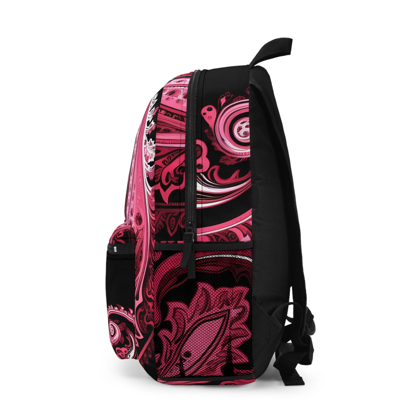 Student backpack bag paisley inspired Watercolour inspired design abstract art shoulder bag art tote creative fashion artist fashion makeup