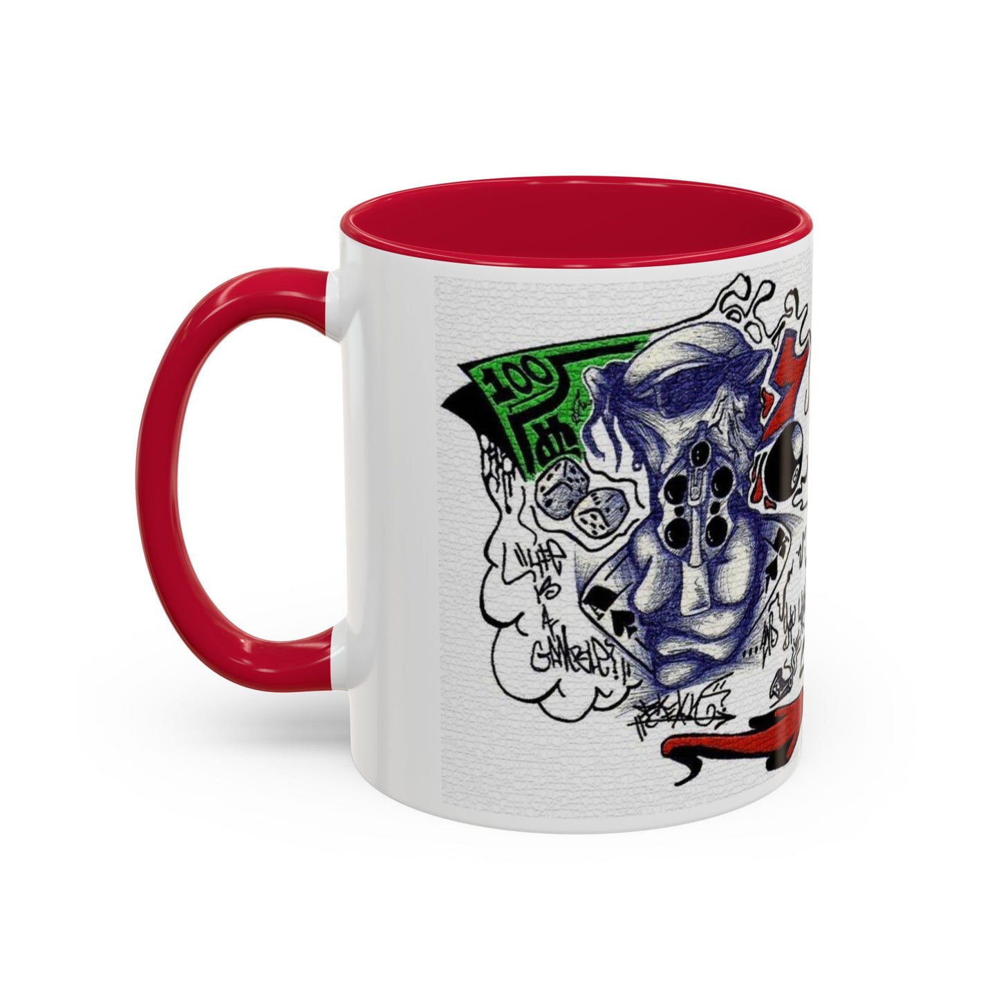 Colorful Mugs, 11oz, graffiti mug, skinny fat