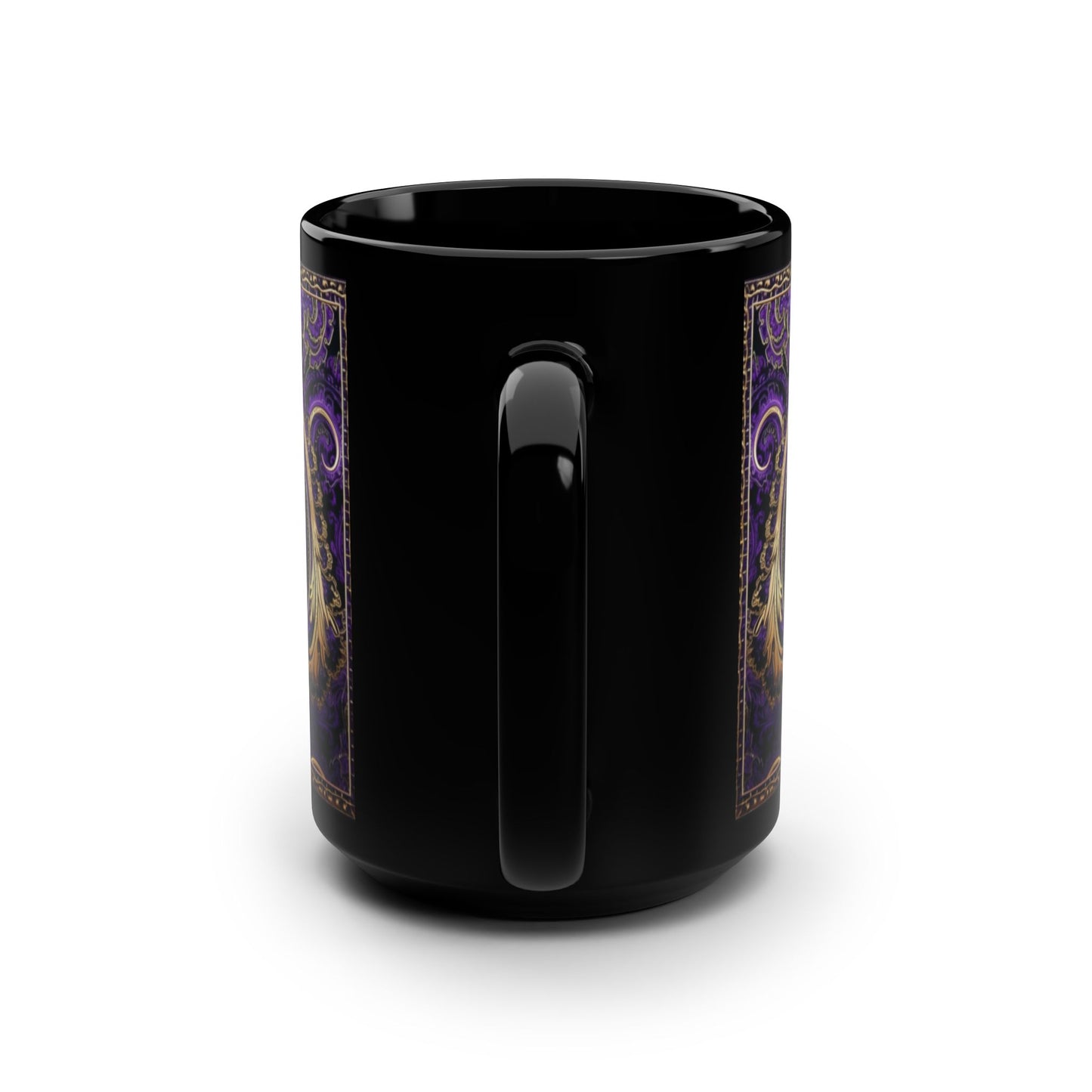 Paisley print ceramic coffee mug Hot beverage casual soup mug keep the street life alive with a morning cup of coffee graffiti regal style