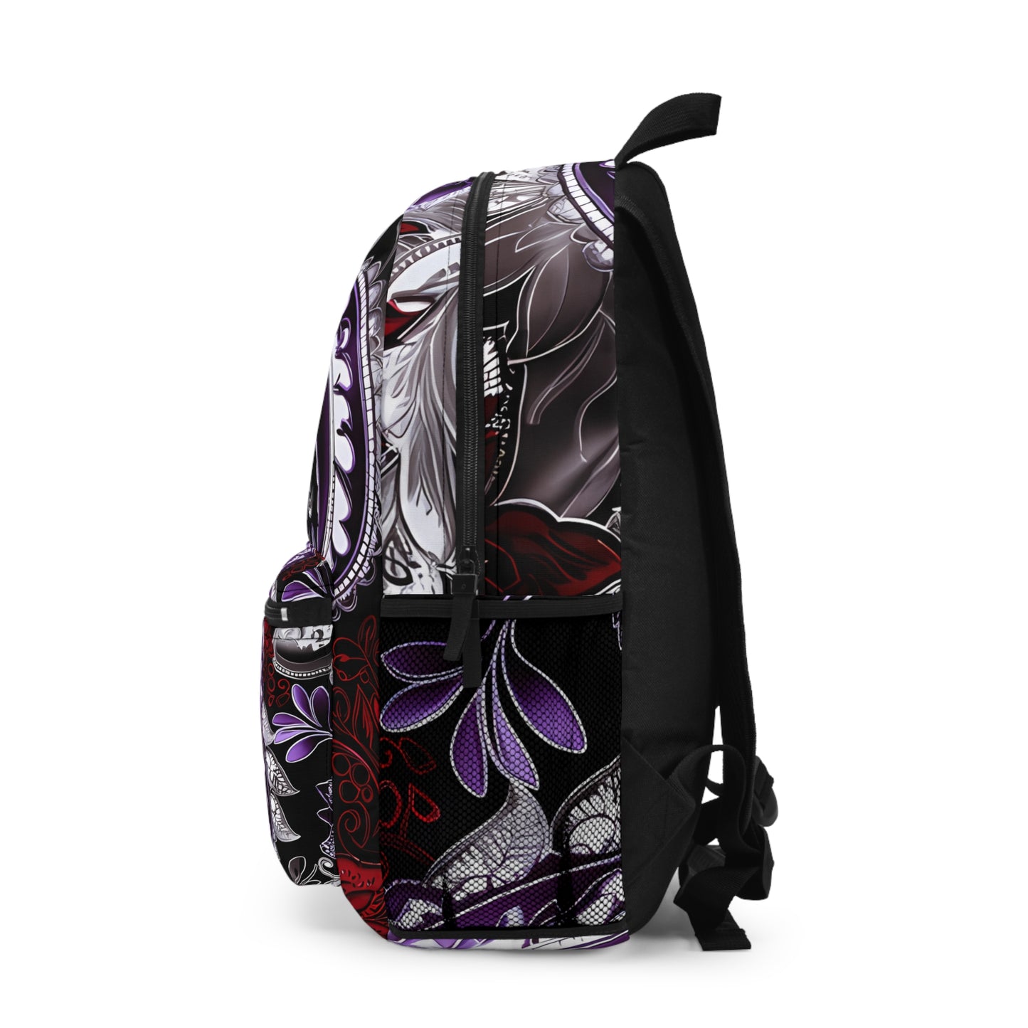 Student backpack bag paisley inspired Watercolour inspired design abstract art shoulder bag art tote creative fashion artist fashion makeup