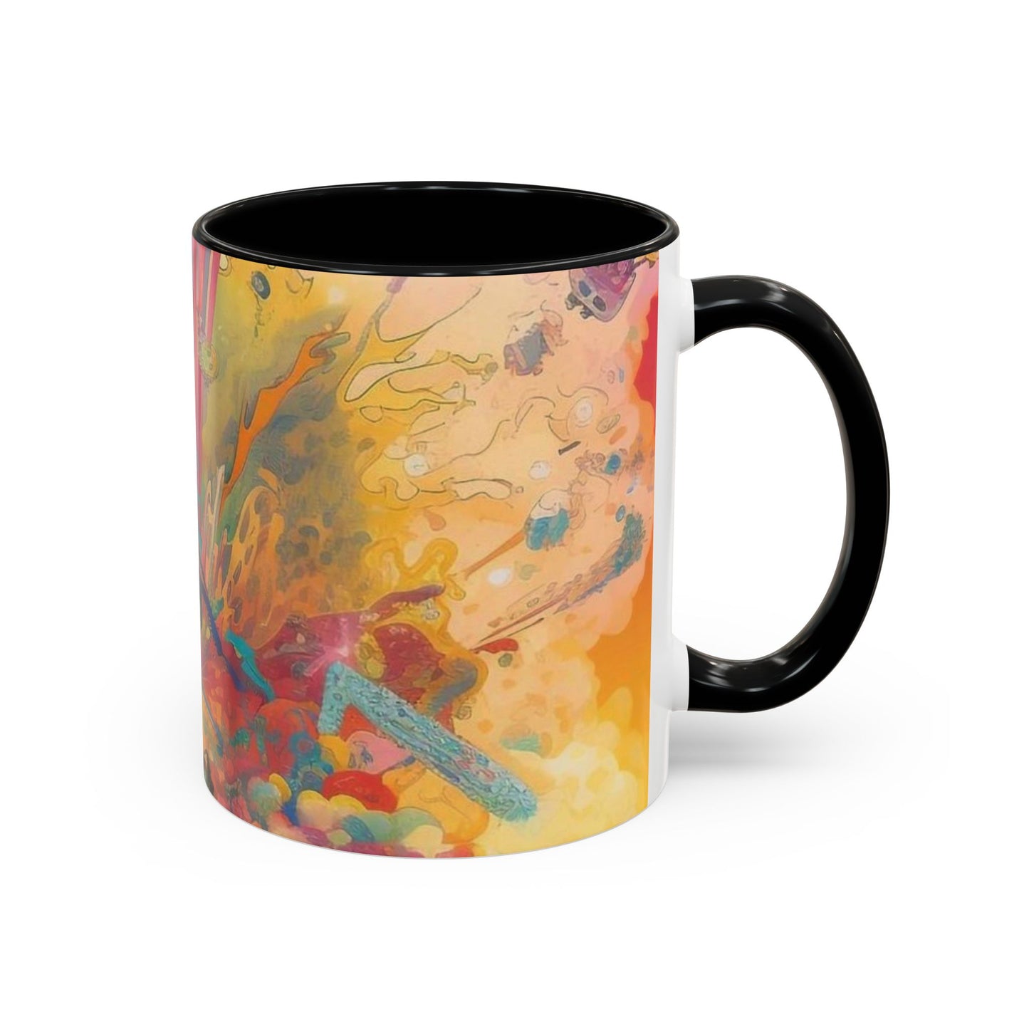 Ceramic coffee mug Ai image printed Hot beverage casual soup cup keeps the pride of Caffine alive with a morning cup of coffee Ai style 11oz