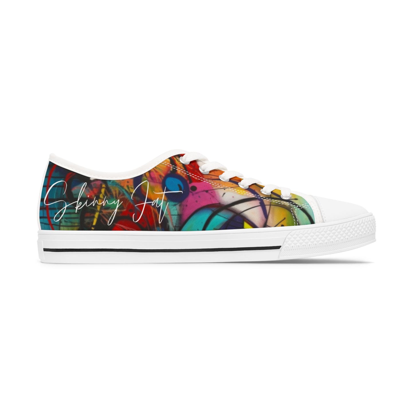 Women's Low Top, abstract art print shoe, low top abstract art shoes, artistic sneaker, abstract pattern, unique footwear, abstract design