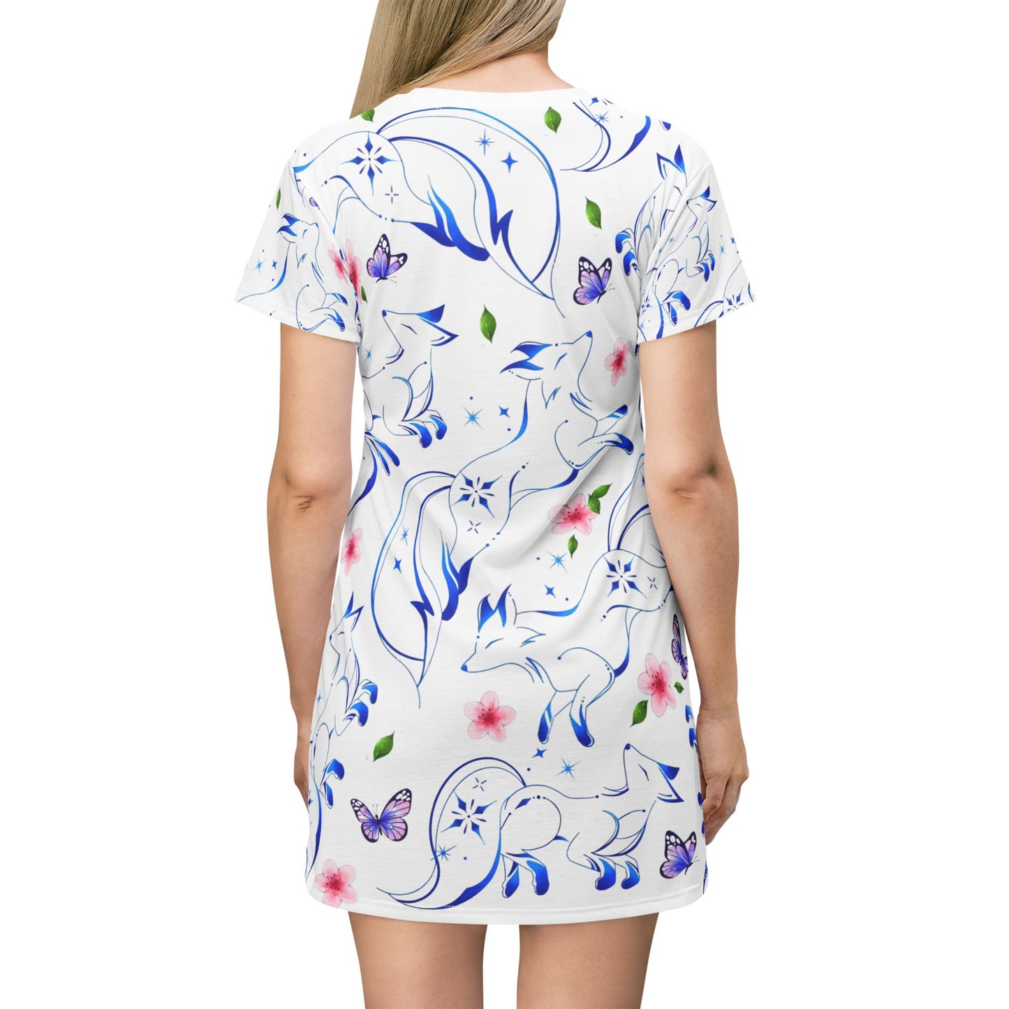 Spring dress T comfortable breathable butterfly design leisure wear Spring T love of butterflies spring Feminine wear casual women's wear