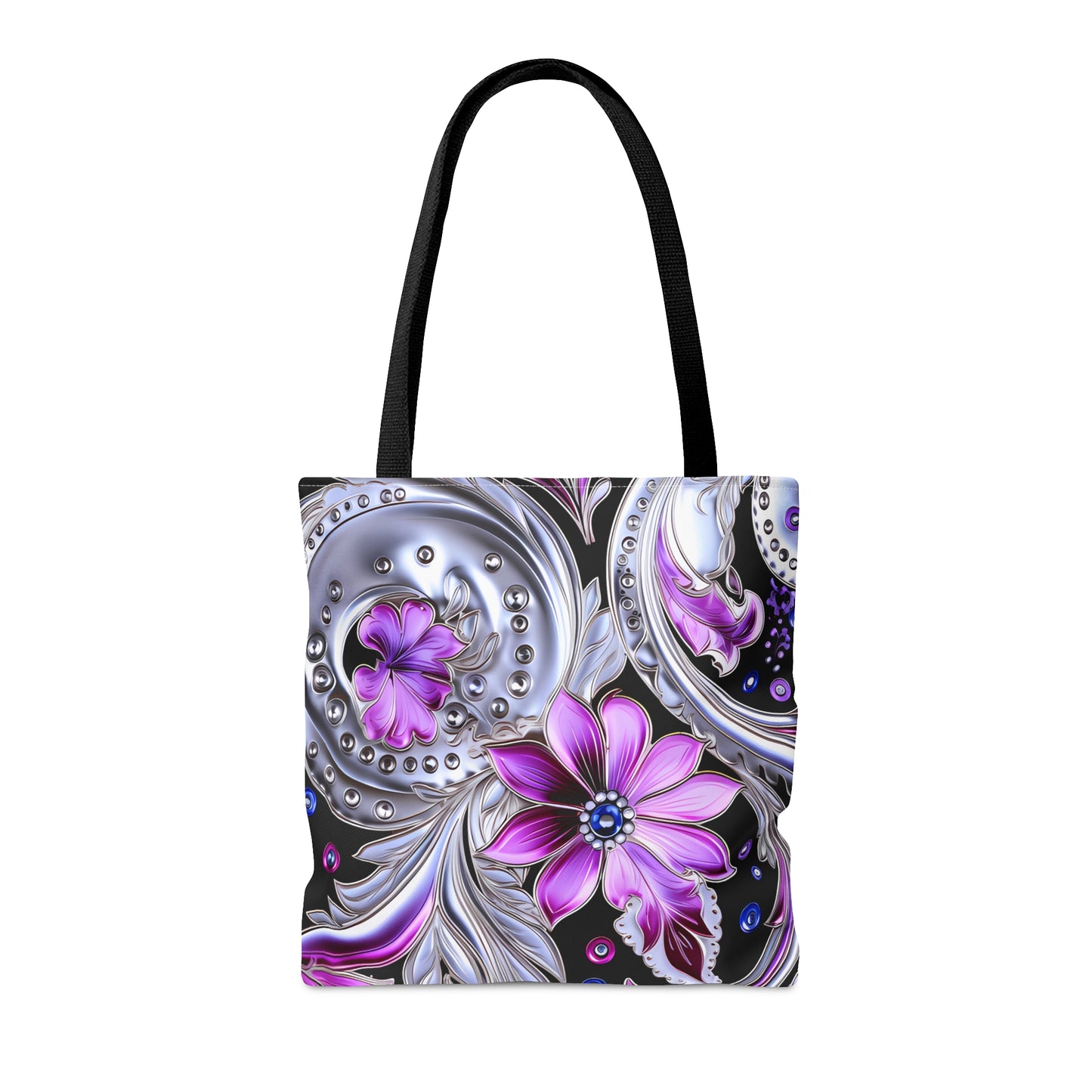 shoppers tote bag purple blue regal paisley inspired Watercolour design abstract art tote bag creative fashion gift for teen artist fashion