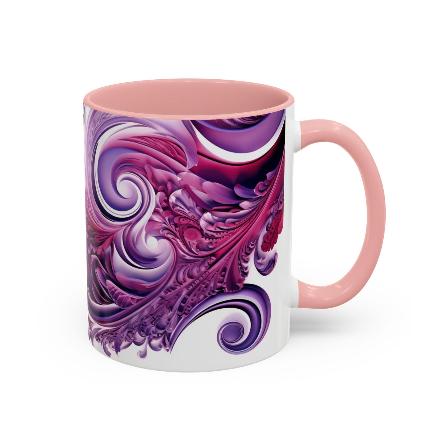 Coffee mug Paisley print ceramic Hot beverage casual soup cup keep the caffeine life alive with a morning drink of coffee regal style 11oz